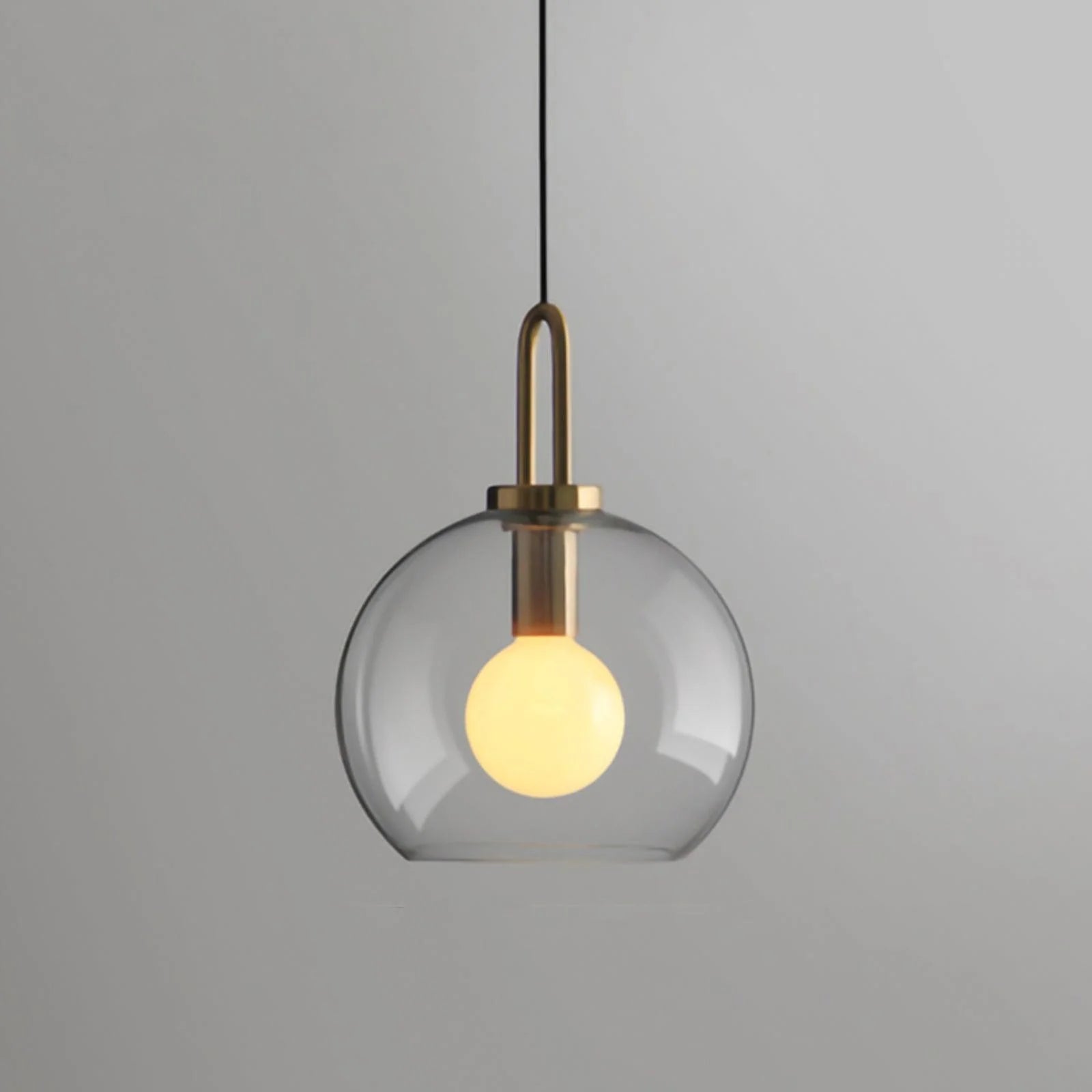 Hailie Modern Round Glass Pendant Light Bedroom Hallway Living Room