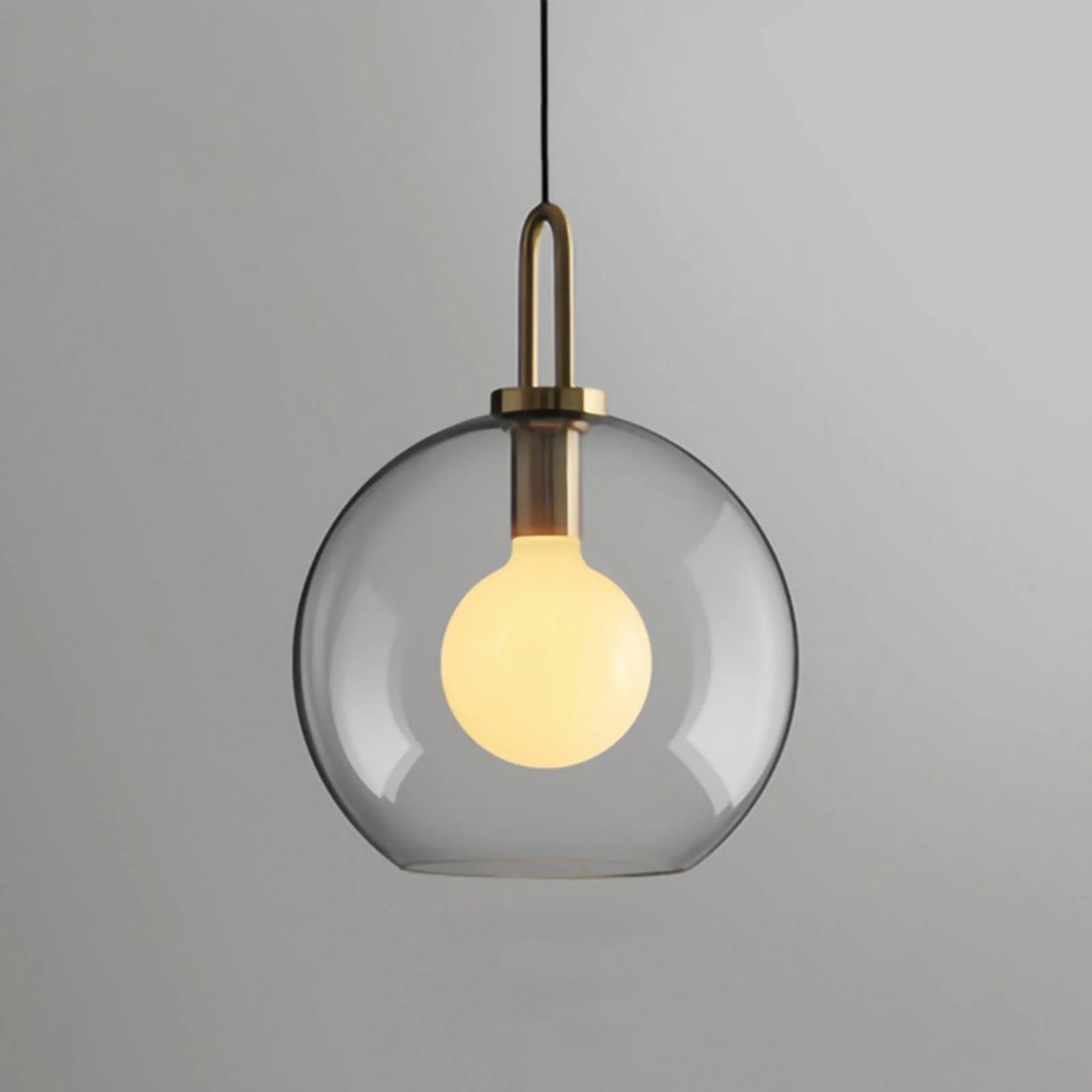 Hailie Modern Round Glass Pendant Light Bedroom Hallway Living Room
