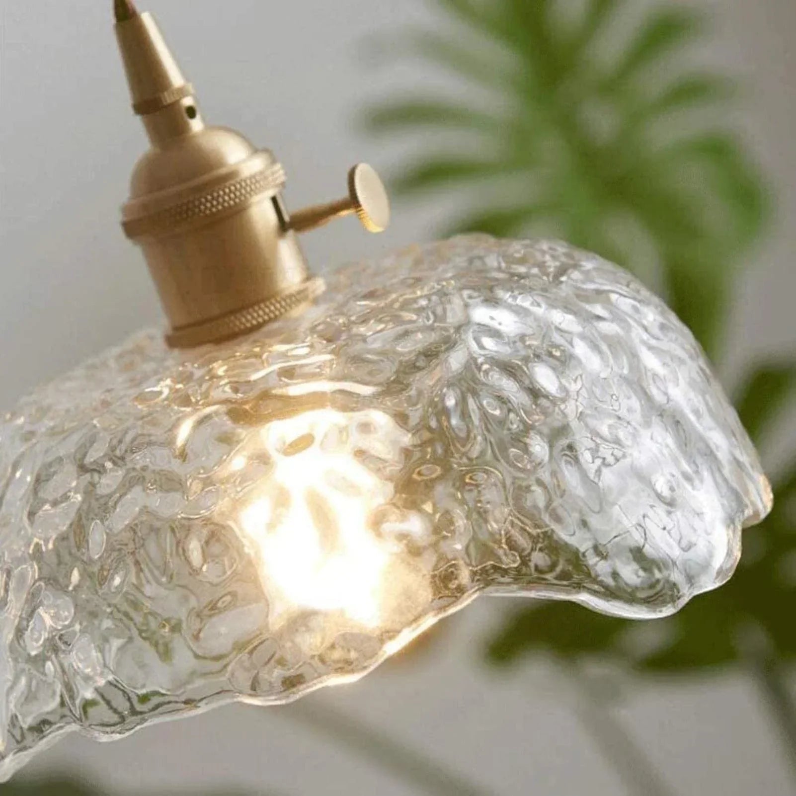Pendant Light Brass Glass - ZORION | Elegant Lighting