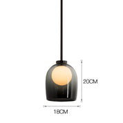 Pendant Light Glass Smoked - TYRIAN | Sophistication