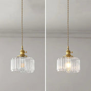 Pendant Light Green Glass - SAIPHX | Vintage Elegance