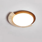 Ozawa Vintage Round Acrylic Wood Ceiling Lamp Bedroom Living Room