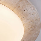Ozawa Vintage Round Acrylic Wood Ceiling Lamp Bedroom Living Room