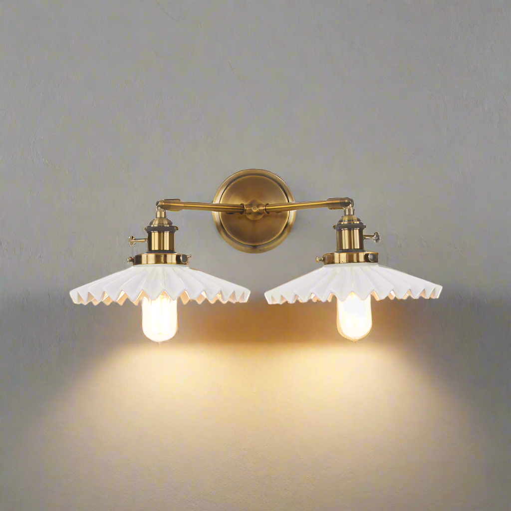 Wall Light Antique Gold Ceramic - ORPHEA | Elegant Glow