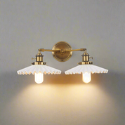 Wall Light Antique Gold Ceramic - ORPHEA | Elegant Glow