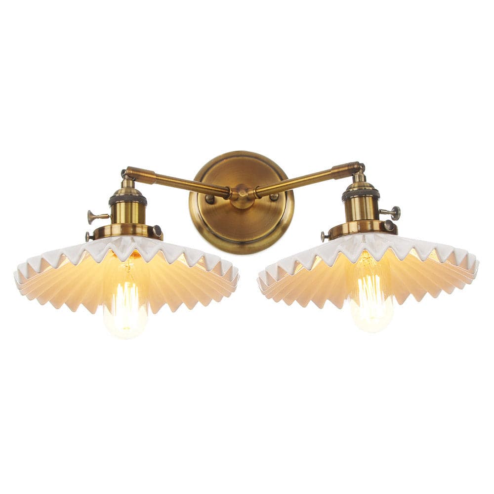 Wall Light Antique Gold Ceramic - ORPHEA | Elegant Glow