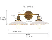 Wall Light Antique Gold Ceramic - ORPHEA | Elegant Glow