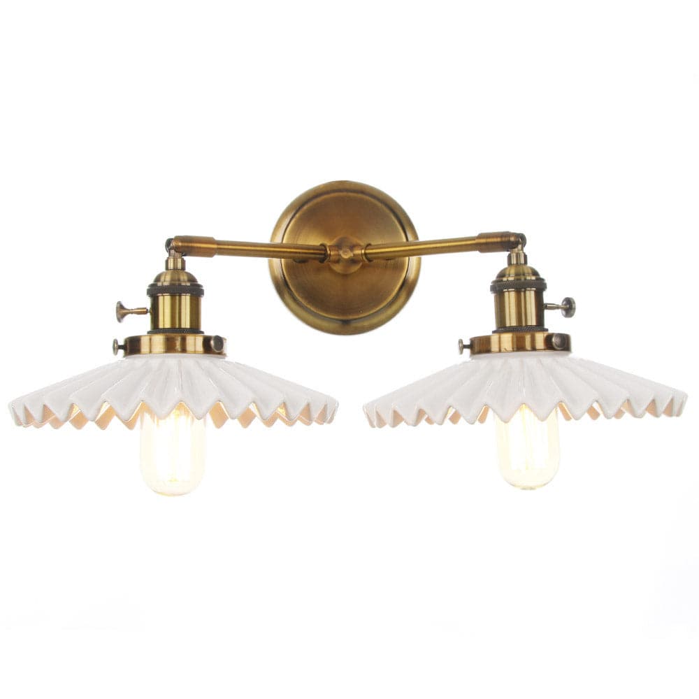 Wall Light Antique Gold Ceramic - ORPHEA | Elegant Glow