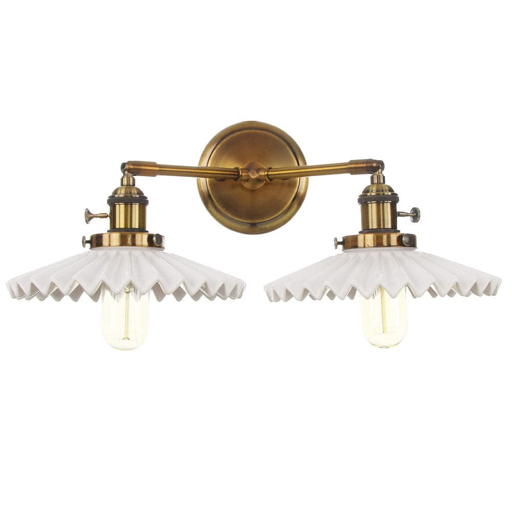 Wall Light Antique Gold Ceramic - ORPHEA | Elegant Glow