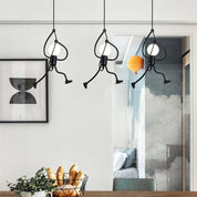 Pendant Light Retro Iron Man Black - SPICAX | Nostalgic Charm