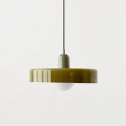 Pendant Light Green Glass Red - MODUSX | Bauhaus Style
