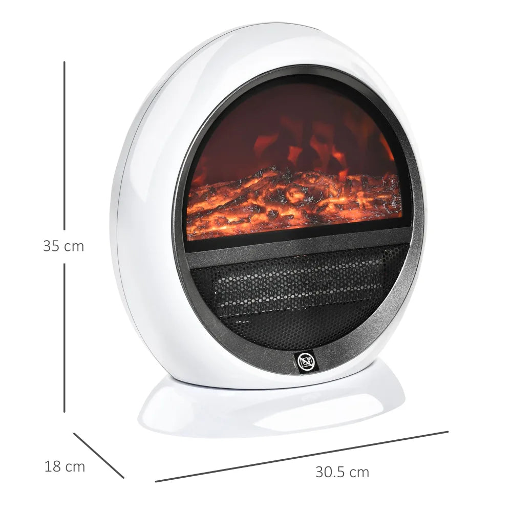 Electric Fireplace - 1500W, White | Cozy Ambiance & Warmth - Image 5