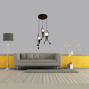 Pendant Light Retro Iron Man Black - SPICAX | Nostalgic Charm