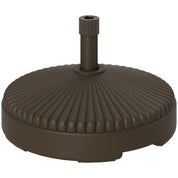 Garden Parasol Base Holder 28kg Sand Filled 23kg Water Filled Outdoor Umbrella Stand Weight, Brown