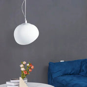 Pendant Light White Glass - RHOMBUS | Warm Ambiance