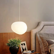 Pendant Light White Glass - RHOMBUS | Warm Ambiance
