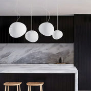 Pendant Light White Glass - RHOMBUS | Warm Ambiance