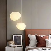 Pendant Light White Glass - RHOMBUS | Warm Ambiance