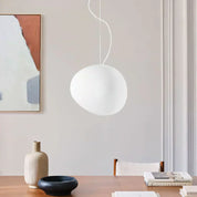 Pendant Light White Glass - RHOMBUS | Warm Ambiance