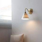 Wall Light Brass Ceramic - NEXIL | Elegant Lighting