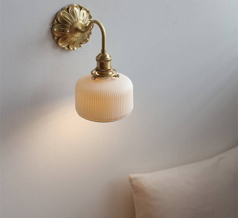 Wall Light Brass Ceramic - NEXIL | Elegant Lighting