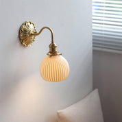 Wall Light Brass Ceramic - NEXIL | Elegant Lighting
