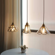 Pendant Light Brass Glass - OCULUS | Elegance