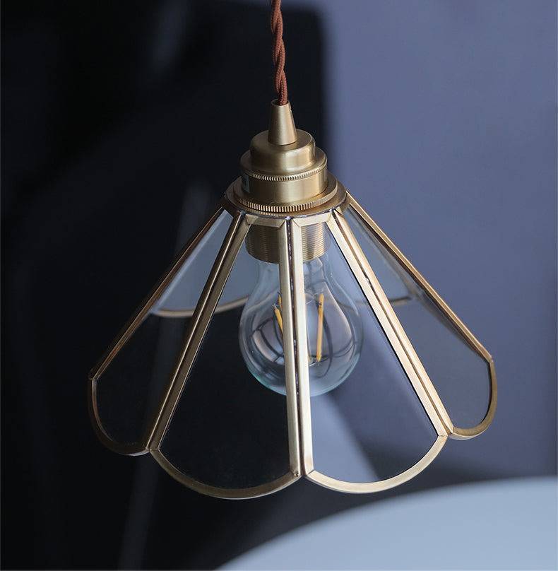 Pendant Light Brass Glass - OCULUS | Elegance