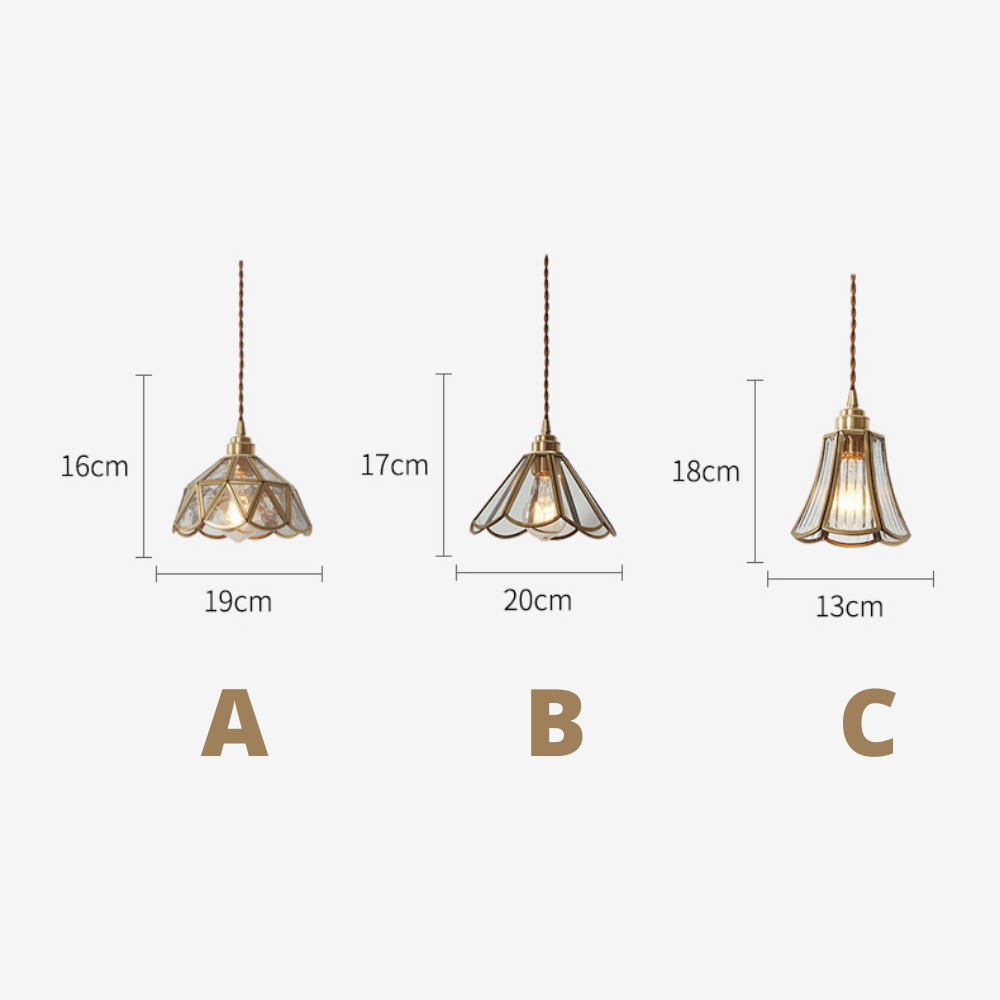 Pendant Light Brass Glass - OCULUS | Elegance