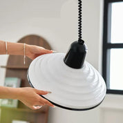 Pendant Light Cream Glass Metal - STRATOS | French Charm