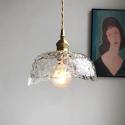 Pendant Light Brass Glass - ZORION | Elegant Lighting