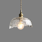 Pendant Light Brass Glass - ZORION | Elegant Lighting
