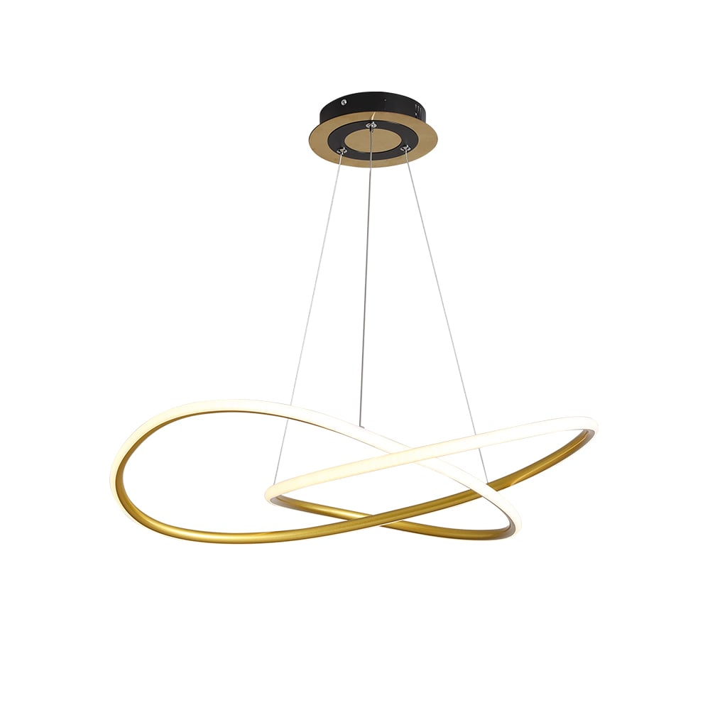 Pendant Light Gold LED Circle - VEXUSX | Modern Elegance