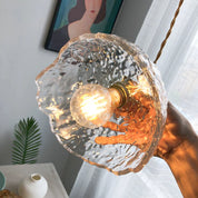 Pendant Light Brass Glass - ZORION | Elegant Lighting