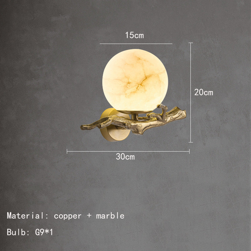 Wall Light Marble Copper - DUALIS | Serenity