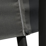 Cantilever Parasol 360° Rotation Angle Adjustment Outdoor Market Garden Umbrella, Dark Grey