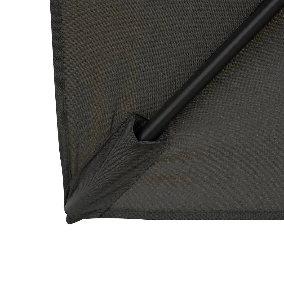 Cantilever Parasol 360° Rotation Angle Adjustment Outdoor Market Garden Umbrella, Dark Grey