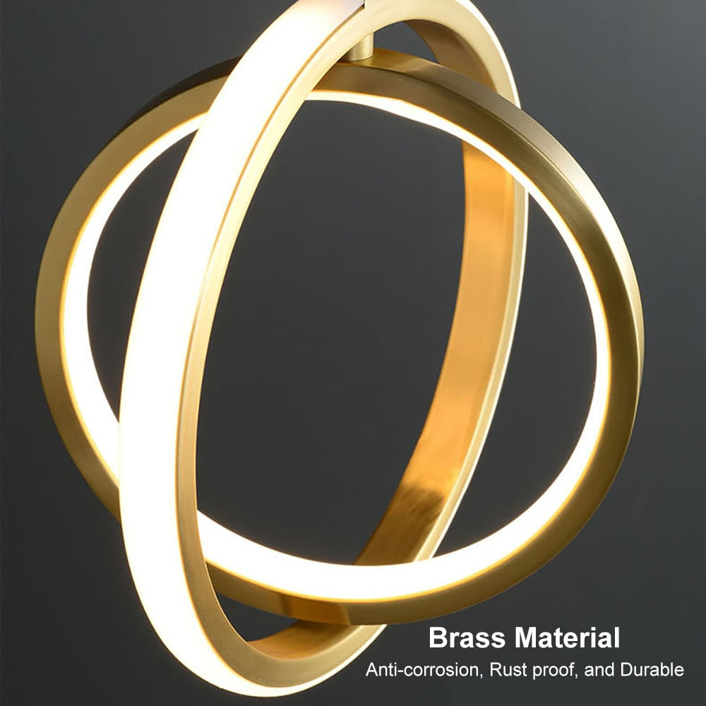 Pendant Light Brass LED - TRONOS | Modern Style