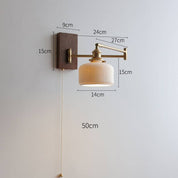 Wall Light Ceramic Wood - NEBROS | Modern Elegance