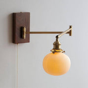 Wall Light Ceramic Wood - NEBROS | Modern Elegance