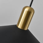 Carin Suspension Moderne LED Acrylique/Métal, Noir/Blanc/Or, Salon