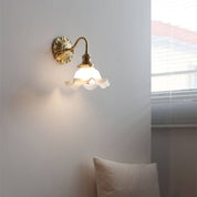 Wall Light Brass Frosted - LEXAOR | Elegant Ambiance