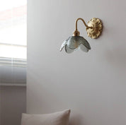 Wall Light Brass Frosted - LEXAOR | Elegant Ambiance