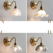 Wall Light Brass Frosted - LEXAOR | Elegant Ambiance