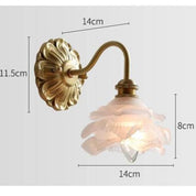 Wall Light Brass Frosted - LEXAOR | Elegant Ambiance
