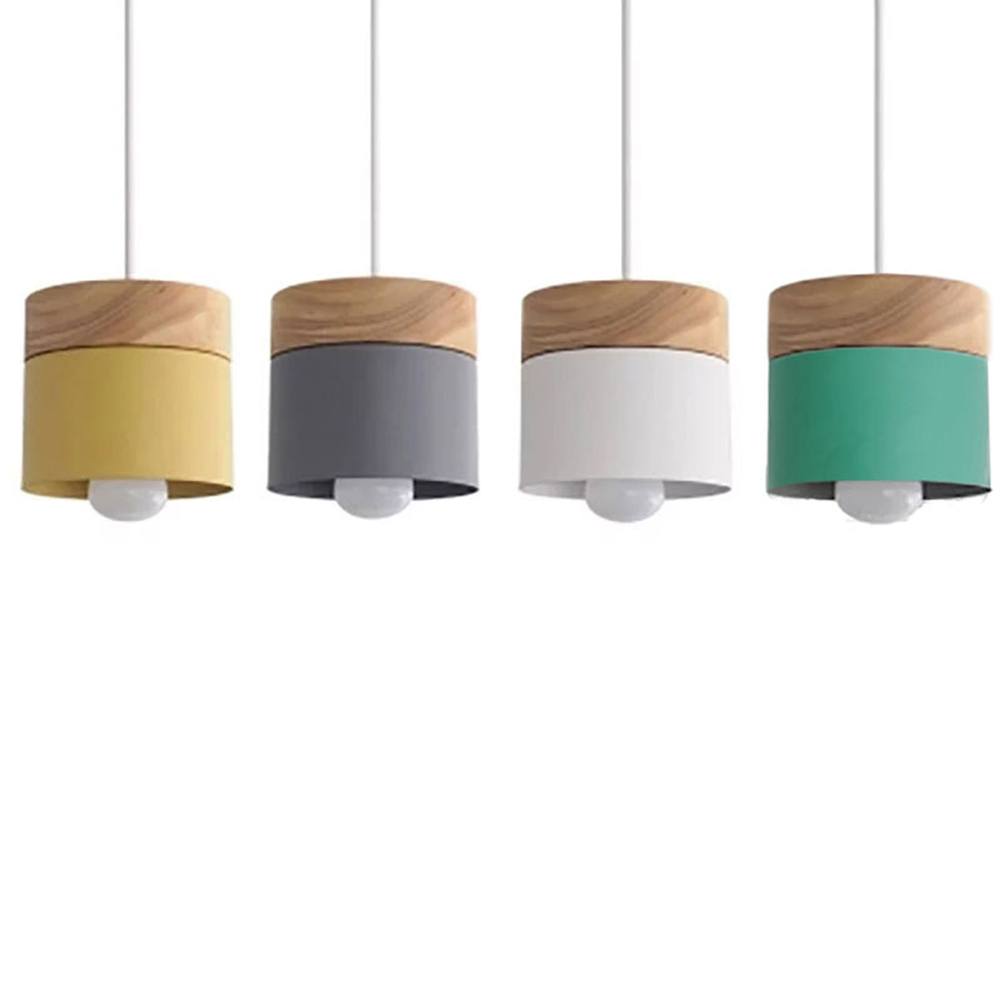 Pendant Light Wood Metal - SPECTRA | Warm Glow