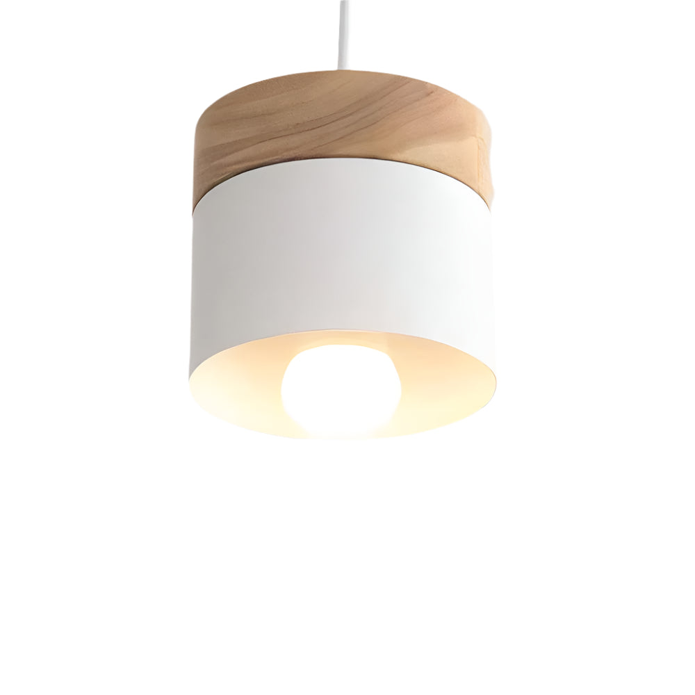 Pendant Light Wood Metal - SPECTRA | Warm Glow