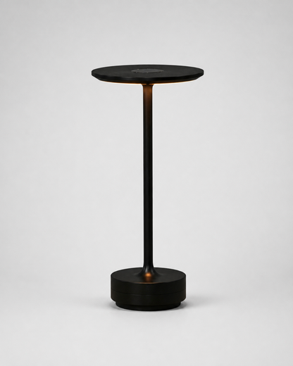 LIRI Cordless Table Lamp — Aluminium & Acrylic, Touch Dimmable — Black, packshot | DecoHarmonie