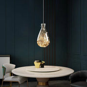 Pendant Light Gray Glass LED - VAULTX | Romantic Glow