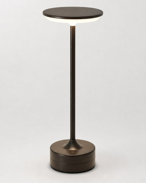 LORA Akku-Tischlampe – Schwarz, Produktansicht vor neutralem Hintergrund | DecoHarmonie